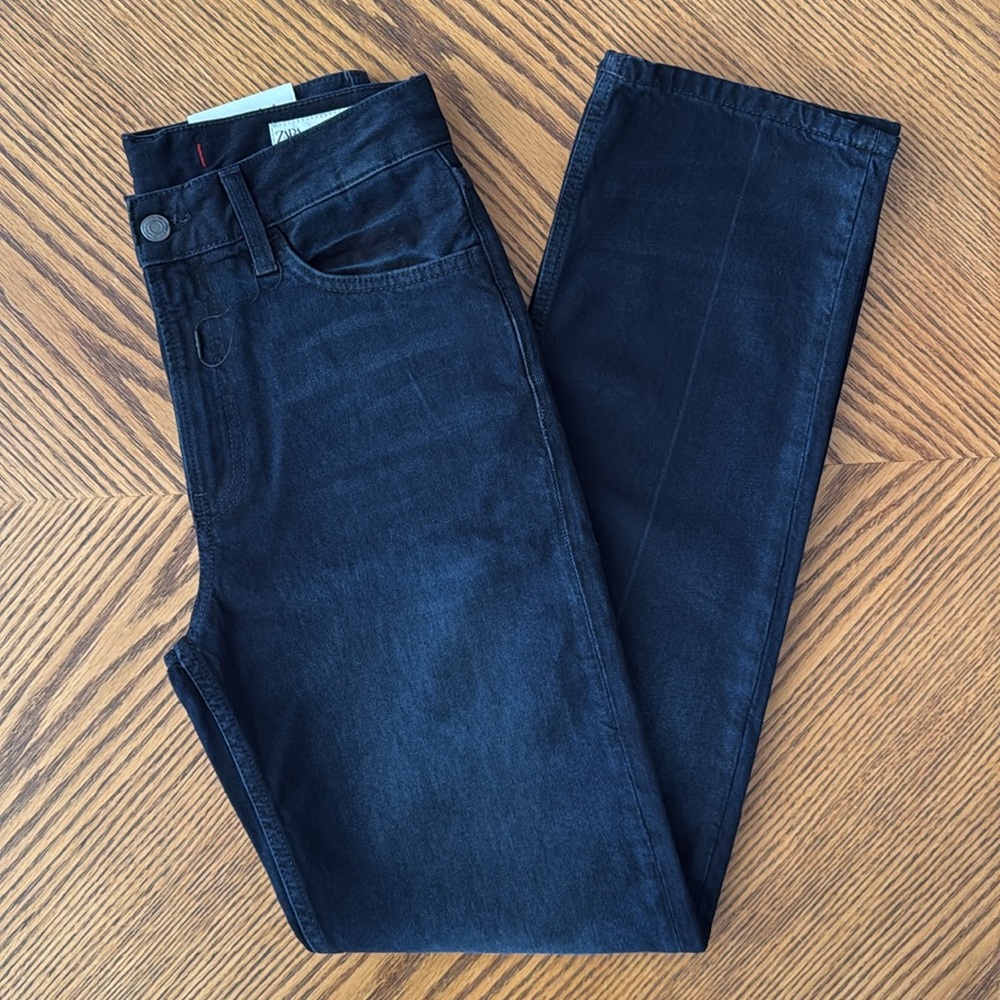 ZARA The Relaxed Fit Jeans - Indigo Black (with flaw)